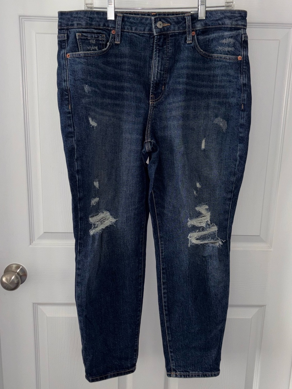 Old Navy Women’s OG Straight Blue Jeans Sz 14 High Rise NWT